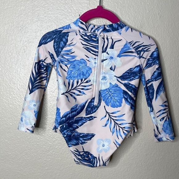 Tommy Bahama Swimsuit Girls 12M One Piece Tropical Floral Print - Picture 9 of 9